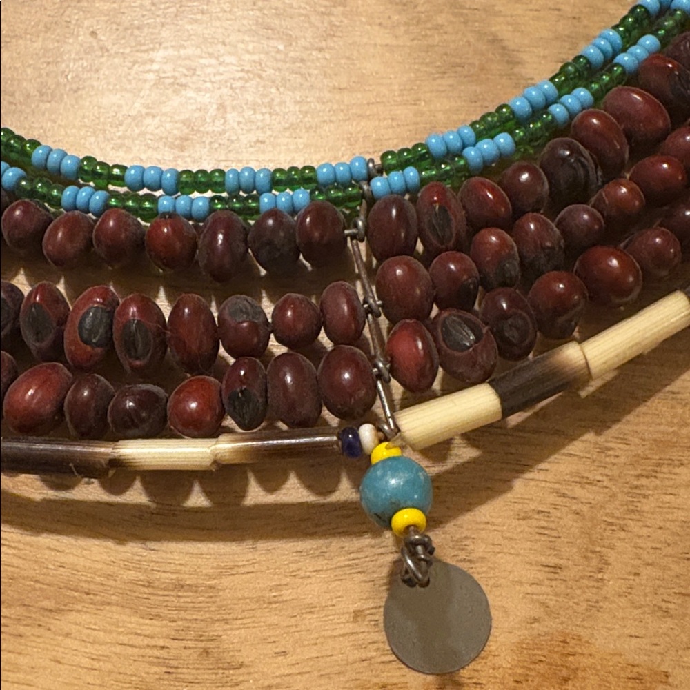 Authentic Kenyan Beaded Necklace. - Picture 4 of 6